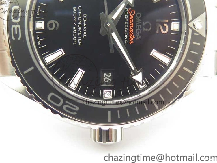 0309 EyeCatching Planet Ocean Professional Ceramic Bezel 45.5mm 1:1 VSF Best Edition Silver Markers on SS Bracelet A8500 Super Clone 8050